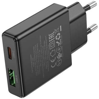 hoco. Punjač kućni, brzi, PD20W + QC3.0 Dual Port - N38 Delgado EU