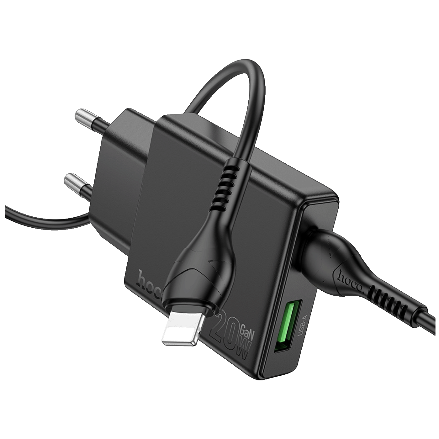 hoco. Punjač kućni sa Lightning kabelom, brzi, PD20W, QC3.0 - N38 Delgado type C to Lightning