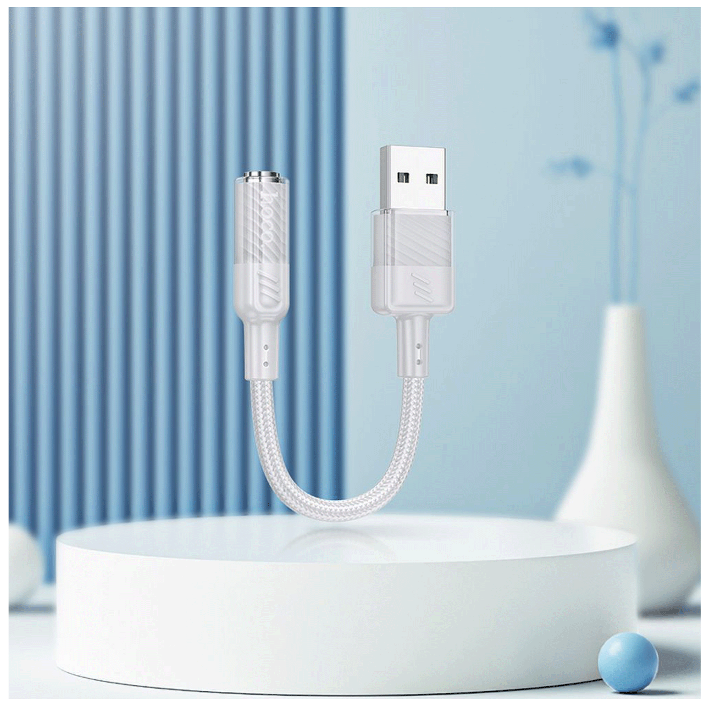 hoco. Adapter za slušalice, USB type A na 3.5 mm - LS37 Spirit