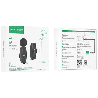 hoco. Bežični mikrofon sa USB type C konetktorom - L15 Crystal Lavalier