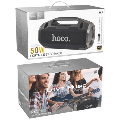 hoco. Zvučnik bežični sa mikrofonom, Bluetooth, 50W - HA3 Drum
