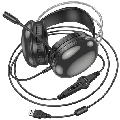 hoco. Slušalice sa mikrofonom, gaming, USB, LED - W109 Plus Rich
