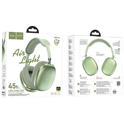 hoco. Slušalice bežične sa mikrofonom, Bluetooth, zelena - W35 Air Triumph Green