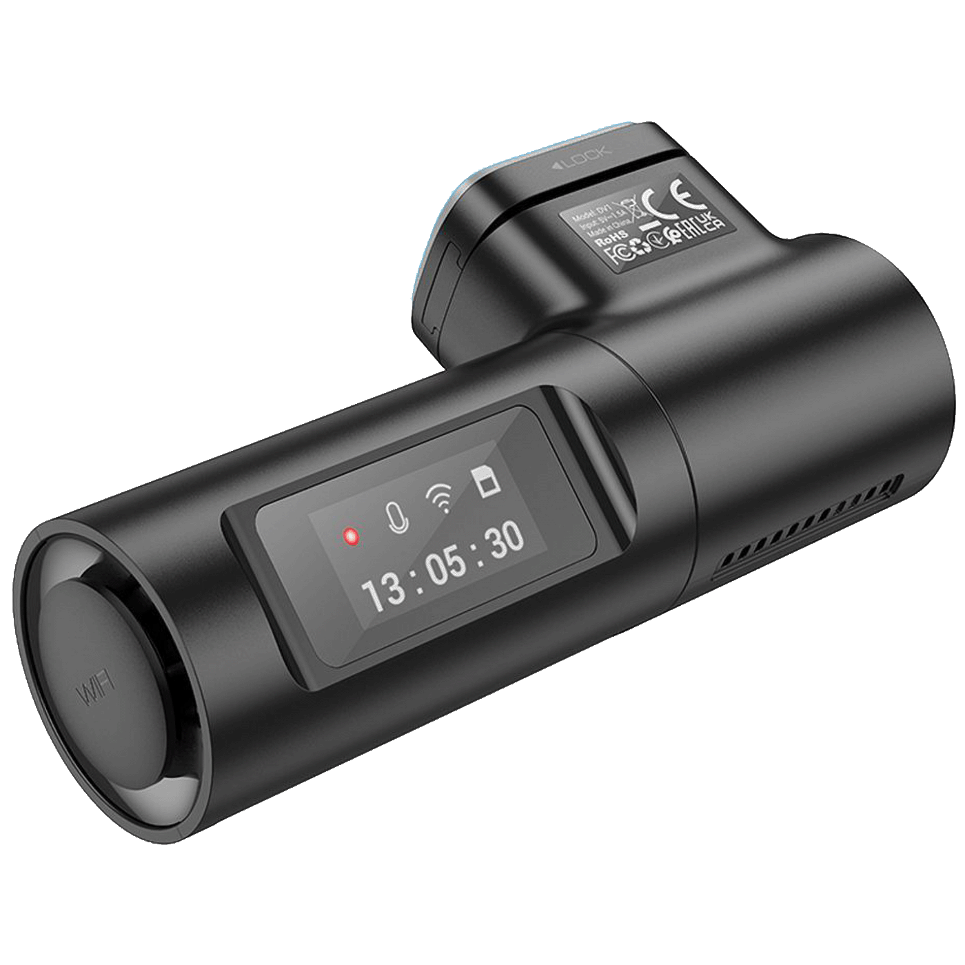 hoco. Auto kamera, 2 Mpxiel, 0.96" TFT, FullHD, microSD, WiFi - DV1