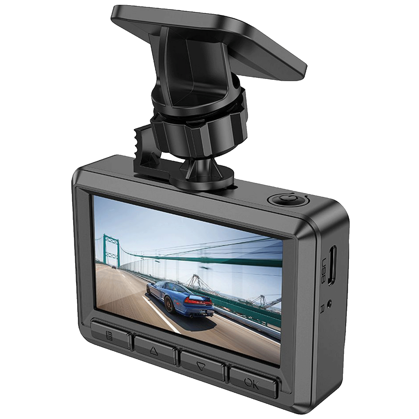 hoco. Auto kamera, 2 Mpxiel, 2.45 IPS", FullHD, microSD - DV2
