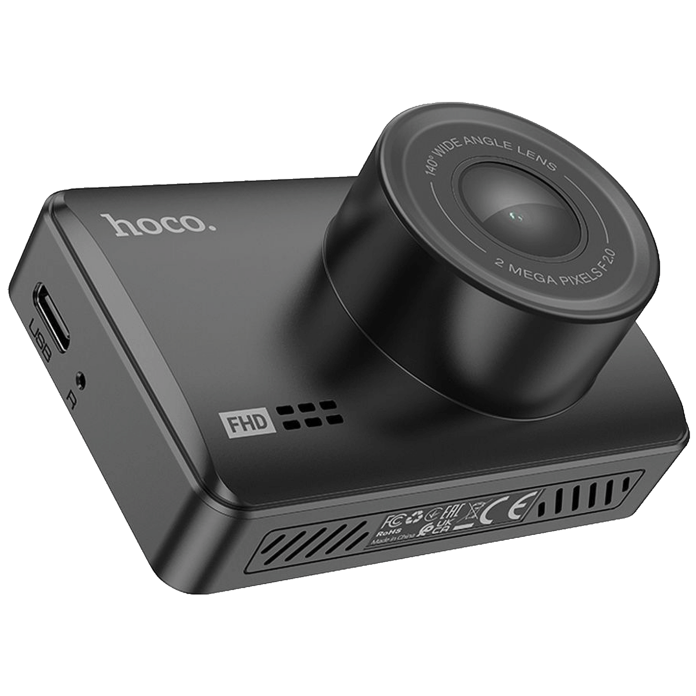 hoco. Auto kamera, 2 Mpxiel, 2.45 IPS", FullHD, microSD - DV2