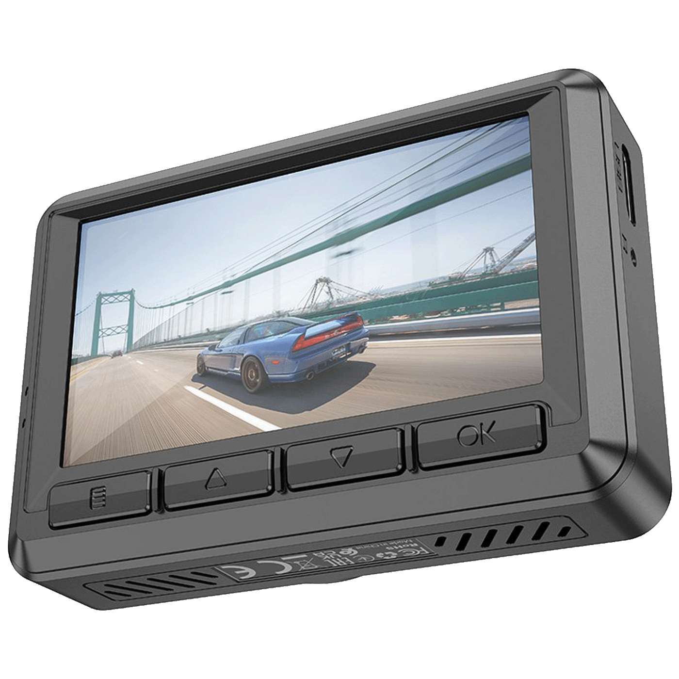 hoco. Auto kamera, 2 Mpxiel, 2.45 IPS", FullHD, microSD - DV2