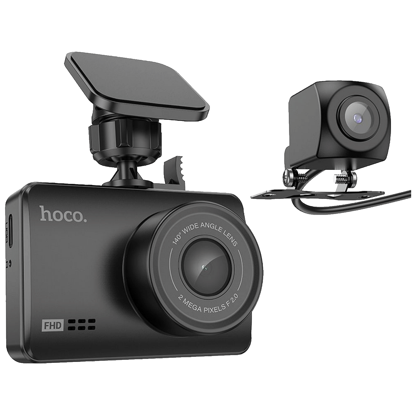 hoco. Auto kamera, 2 Mpxiel, Dual Camera, FullHD, microSD - DV3