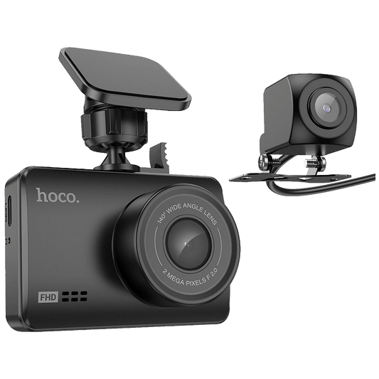 hoco. Auto kamera, 2 Mpxiel, Dual Camera, FullHD, microSD - DV3