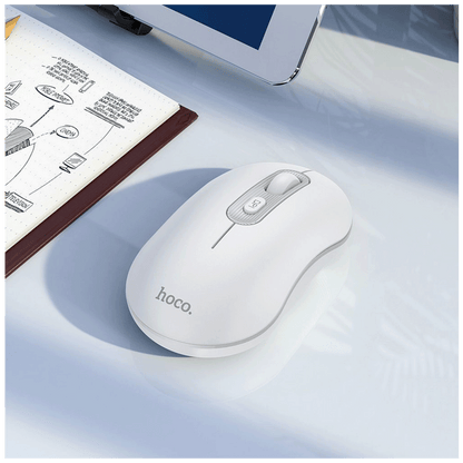 hoco. Miš bežični, optički, 1600 dpi, 2.4 GHz, USB nano - GM21 Platinum White/Gray