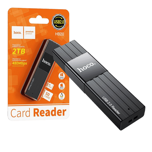 hoco. Čitač kartica, 2u1, USB - HB20 Mindful