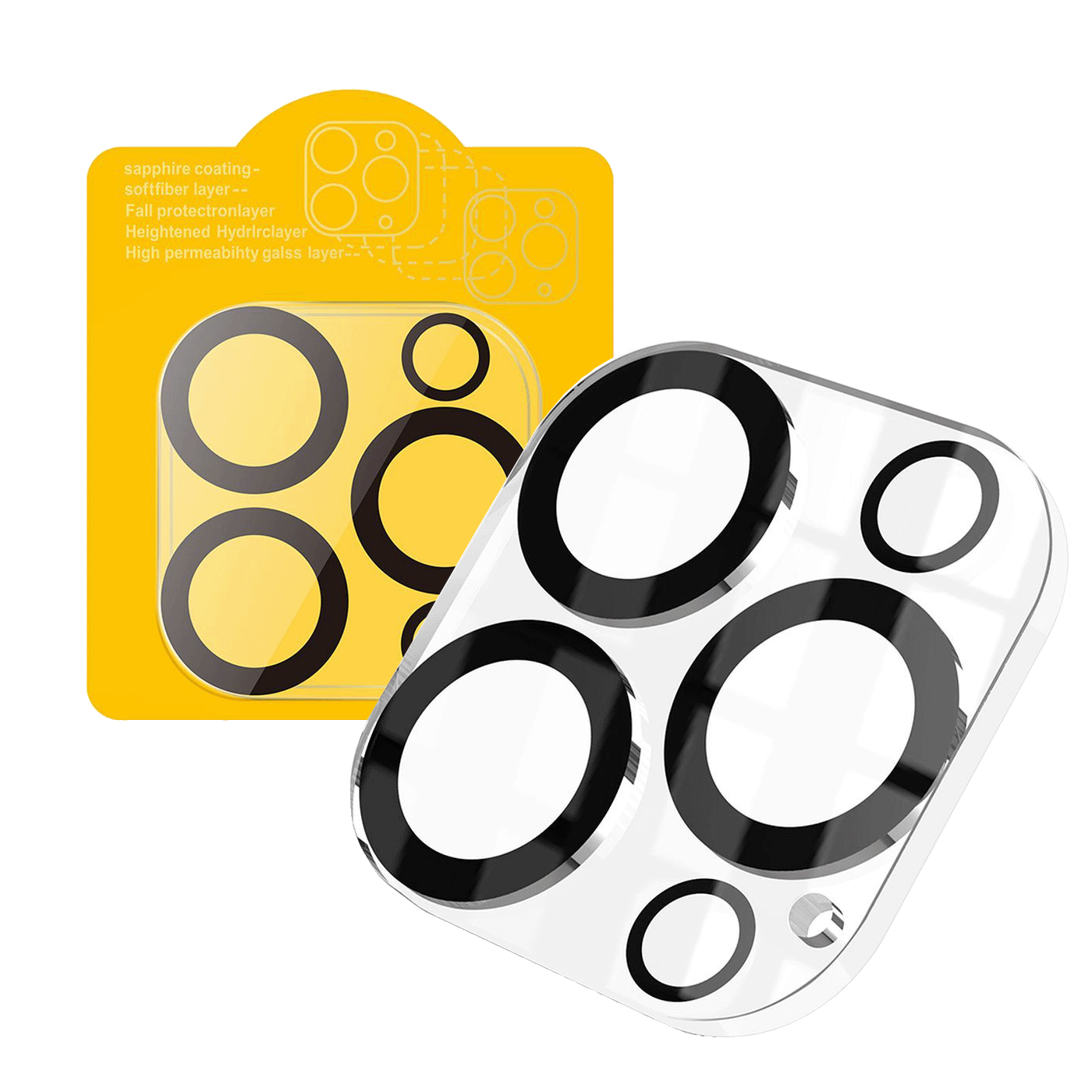 hoco. Zaštitno staklo za kameru za iPhone 15 Pro / Max, 25 kom - G13 iPhone 15 Pro / Max