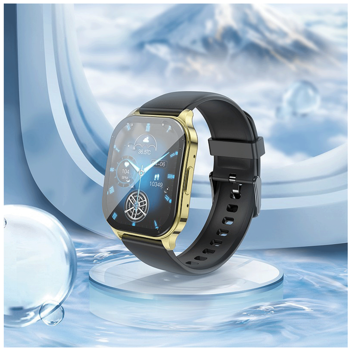 hoco. Pametni sat, 1.96", AMOLED zaslon, Bluetooth, IP68 - Y19 Gold