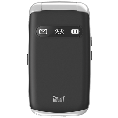 MeanIT Telefon mobilni, 2.8" ekran, Dual SIM, SOS tipka - SENIOR FLIP MAX Black