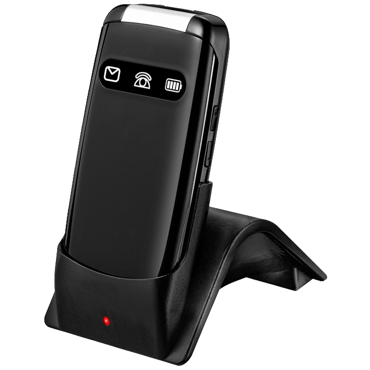 MeanIT Telefon mobilni, 2.8" ekran, Dual SIM, SOS tipka - SENIOR FLIP MAX Black