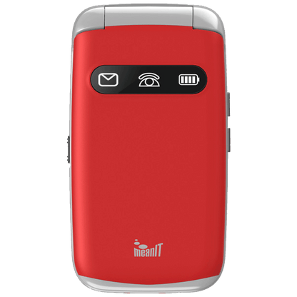 MeanIT Telefon mobilni, 2.8" ekran, Dual SIM, SOS tipka - SENIOR FLIP MAX Red