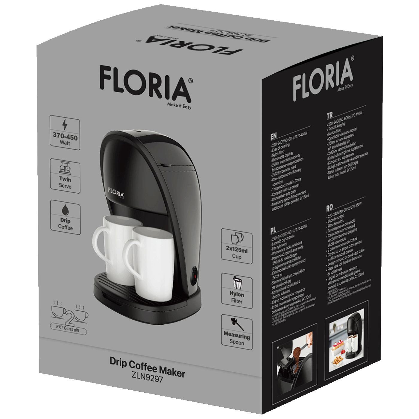 Floria Aparat za kafu, 370-450W - ZLN9297