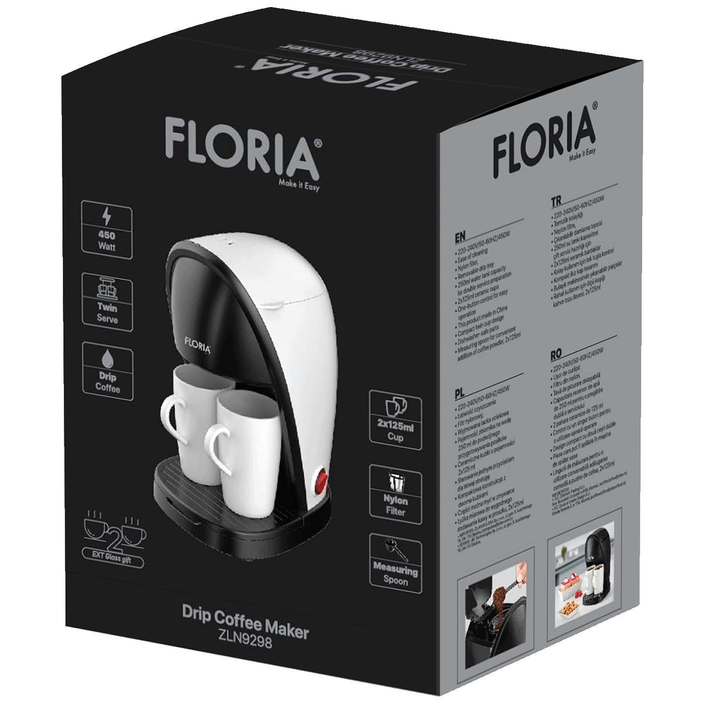 Floria Aparat za kafu, 370-450W - ZLN9298