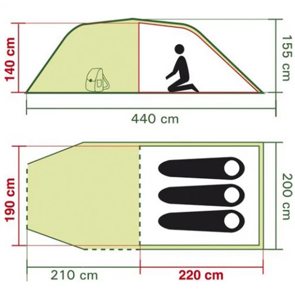 Coleman COASTLINE 3 PLUS Šator