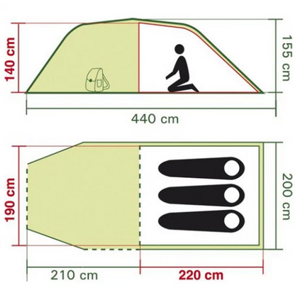 Coleman COASTLINE 3 PLUS Šator