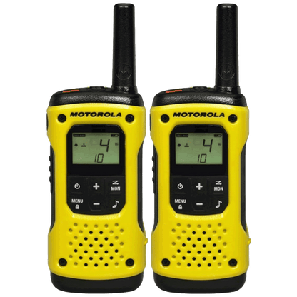 Motorola Walkie Talkie, domet 10 km, 16 kanala, žuto/crna - TLKR T92