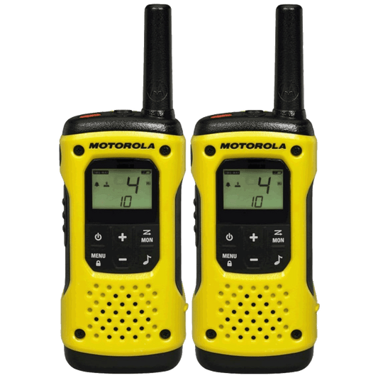 Motorola Walkie Talkie, domet 10 km, 16 kanala, žuto/crna - TLKR T92