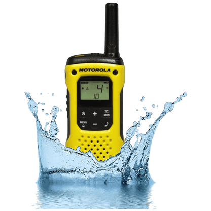 Motorola Walkie Talkie, domet 10 km, 16 kanala, žuto/crna - TLKR T92