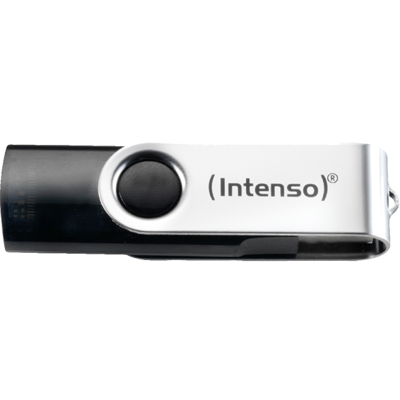 (Intenso) USB Flash Drive 16GB Hi-Speed, Basic Line, srebrna/crna - BULK-USB 2.0 - 16GB/Basic Line