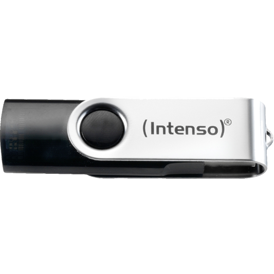 (Intenso) USB Flash Drive 16GB Hi-Speed, Basic Line, srebrna/crna - BULK-USB 2.0 - 16GB/Basic Line