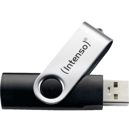 (Intenso) USB Flash Drive 16GB Hi-Speed, Basic Line, srebrna/crna - BULK-USB 2.0 - 16GB/Basic Line
