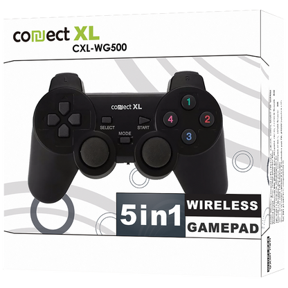 Connect XL Gamepad wireless, 5u1, PC i PS1/2/3,  2,4GHz, 10met - CXL-WG500