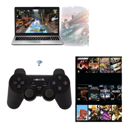 Connect XL Gamepad wireless, 5u1, PC i PS1/2/3,  2,4GHz, 10met - CXL-WG500