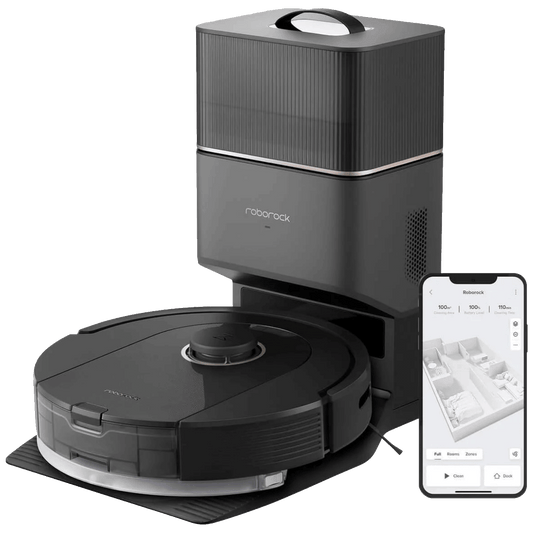 Roborock Robot usisavač sa stanicom za pražnjenje, 5200 mAh, WiFi - Q5 Pro+ Black