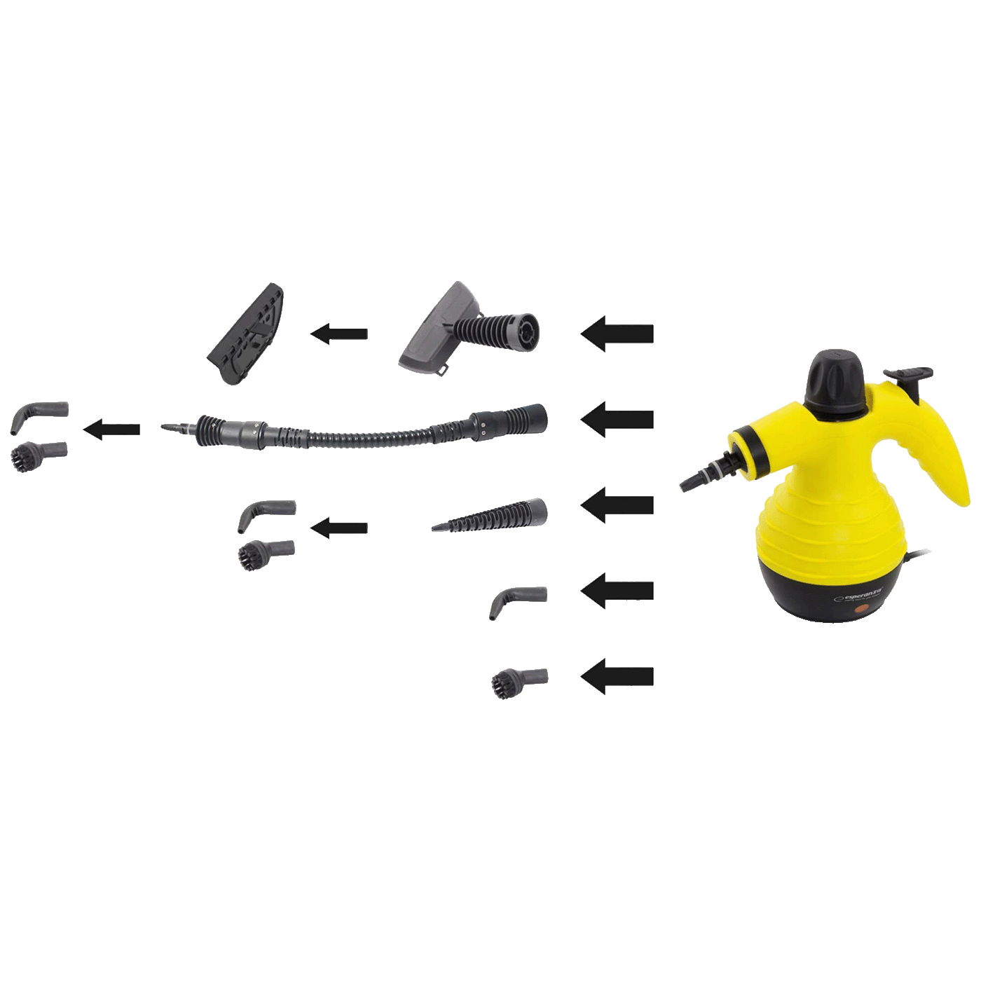 Esperanza Parni čistač, 1050W - EHS001