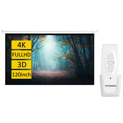 Overmax Platno za projektor sa motorom, 120", 266 x 149 cm - OV-Automatic Screen 120