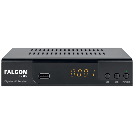 Falcom Prijemnik zemaljski, DVB-T/T2, HEVC, HDMI, USB - T-3000