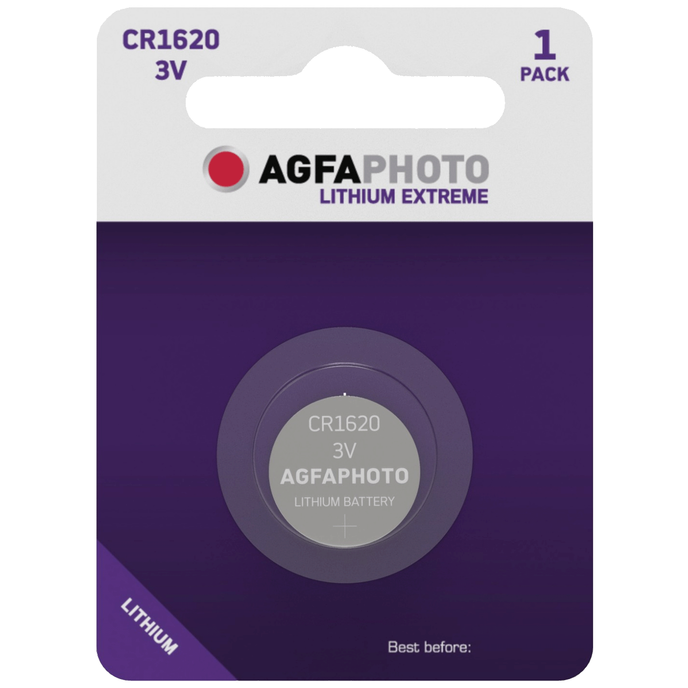 Agfa Baterija litijska CR1620, 3V dugmasta, blister pak. 1 kom. - APCR1620 B1