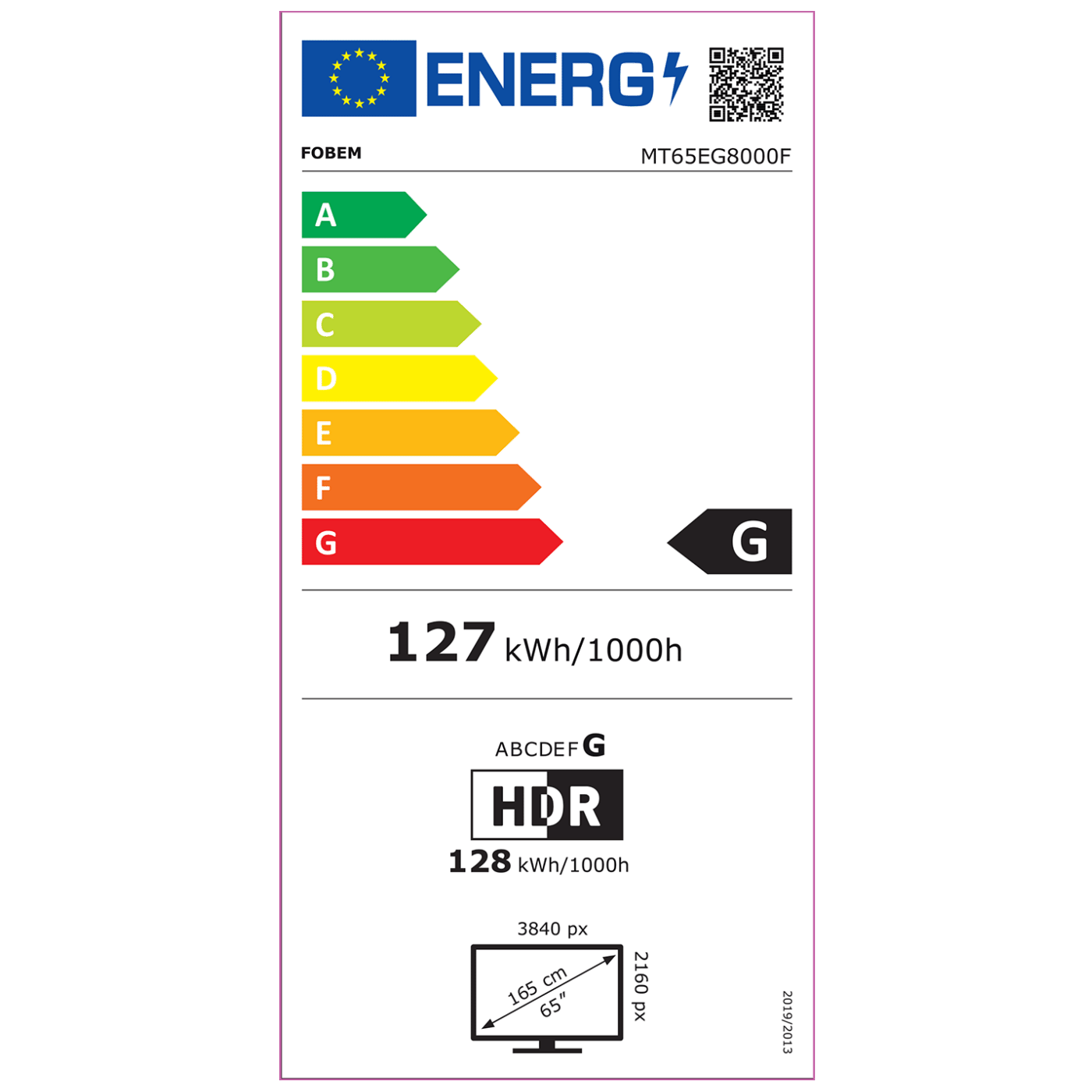 Fobem Televizor Smart LED 4K UltraHD 65" ,Google TV - MT65EG8000F