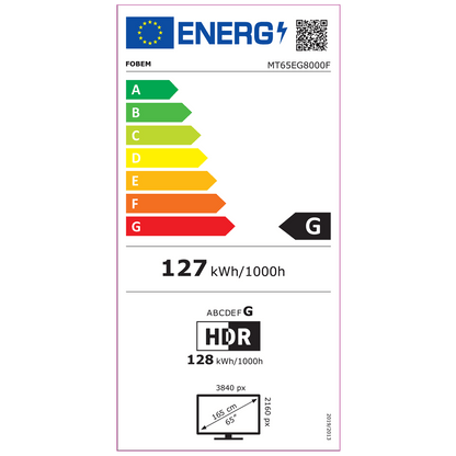 Fobem Televizor Smart LED 4K UltraHD 65" ,Google TV - MT65EG8000F