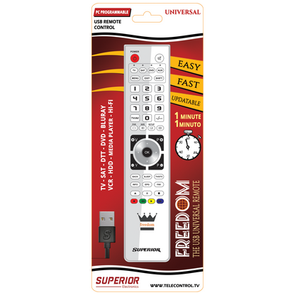 Superior Daljinski upravljač, za 4 uređaja, PC programiranje - SUPERIOR 4:1 FREEDOM - white