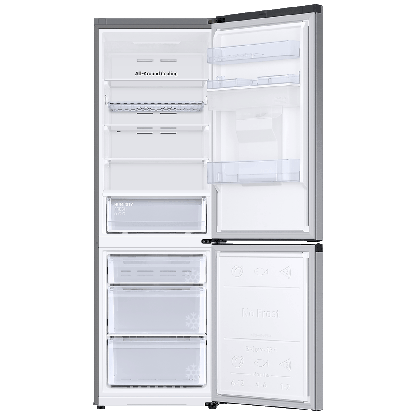 Samsung Frižider/zamrzivač, zapremina 341 lit., NoFrost, E - RB34C652ESA/EK