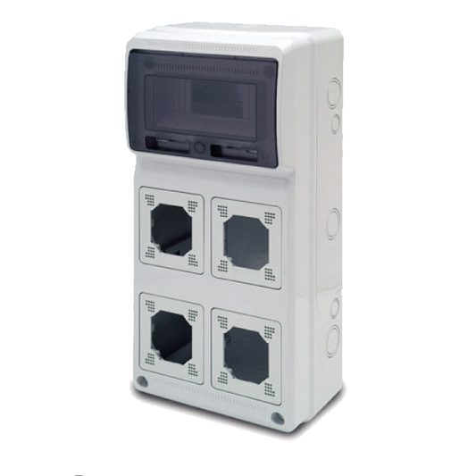 Famatel Kombo kutija za osigurače i ind. utičnice 8/4 - 3961