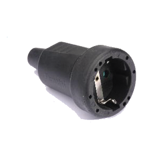 Famatel Utičnica, gumirana, sa uzemljnjem, IP44 - 2106