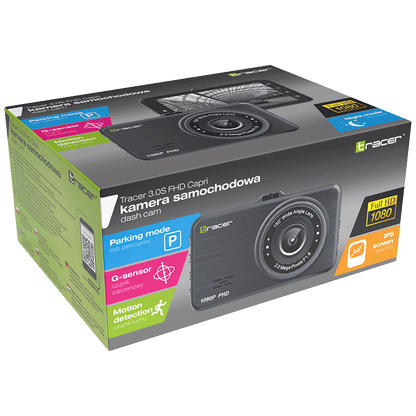 Tracer Auto kamera, 2 Mpixel, FullHD, microSD, G-senzor - 3.0S FHD CAPRI DASH CAM