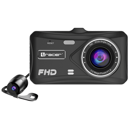 Tracer Auto kamera, 2x 2 Mpx, 4" LCD, FullHD, microSD, G-senzor - 4TS FHD CRUX DASH CAM