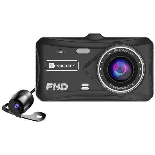 Tracer Auto kamera, 2x 2 Mpx, 4" LCD, FullHD, microSD, G-senzor - 4TS FHD CRUX DASH CAM