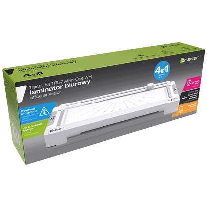Tracer 4u1 Laminator / Plastifikator / Rezac A4 - TRACER A4 TRL-7 ALL-IN-ONE WH