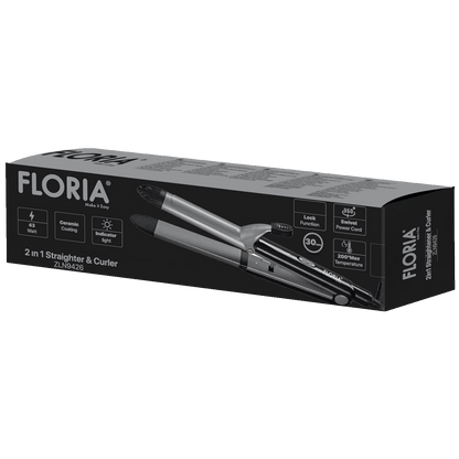 Floria Uvijač / pegla za kosu, 2u1, do 200 °C max., 45 W - ZLN9426