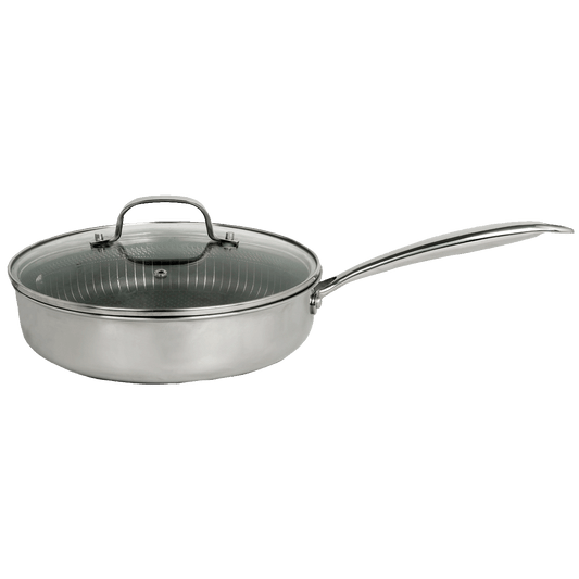 Zilan Tava sa staklenim poklopcem, 26 cm, troslojno posuđe - ZLN9679