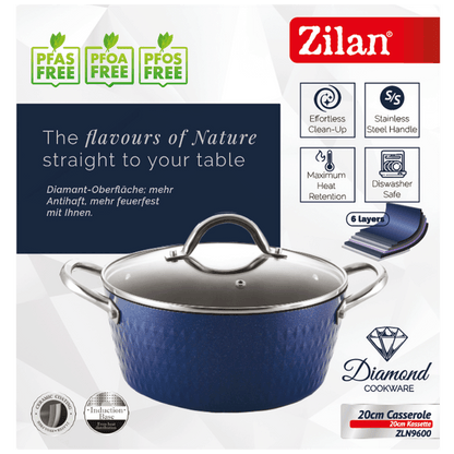 Zilan Kaserola sa staklenim poklopcem, 20 cm - ZLN9600